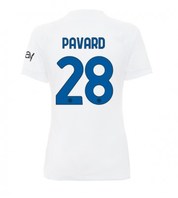 Inter Milan Benjamin Pavard #28 Koszulka Wyjazdowych Kobiety 2023-24 Krótki Rękaw